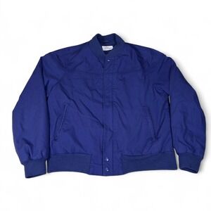 Oakton Limited Vintage Blue Bomber Jacket Mens M